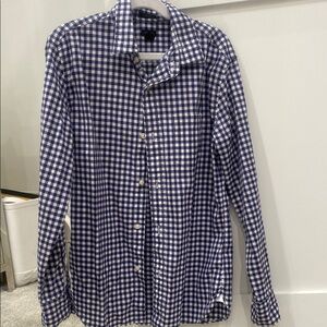 Crewcuts Blue and White Gingham Button Down Shirt
